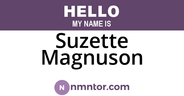 Suzette Magnuson