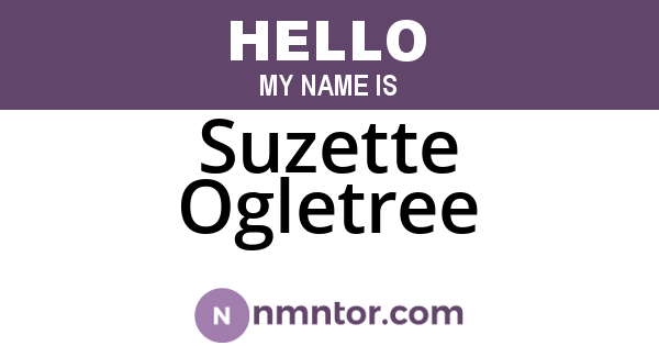 Suzette Ogletree