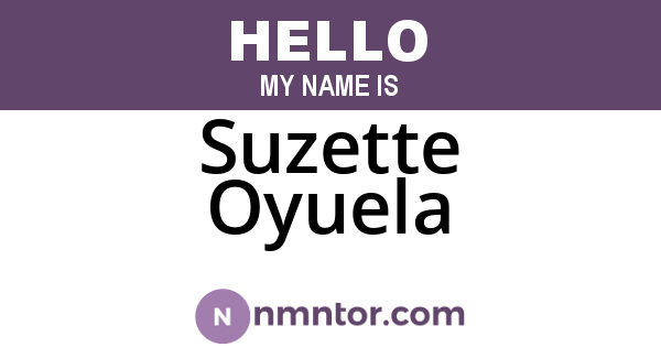 Suzette Oyuela