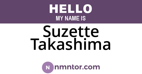 Suzette Takashima
