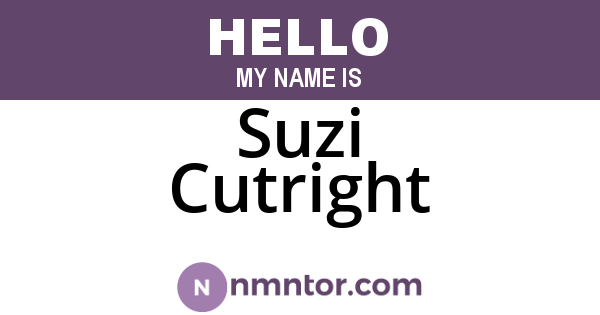 Suzi Cutright
