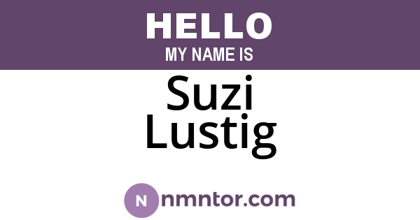Suzi Lustig