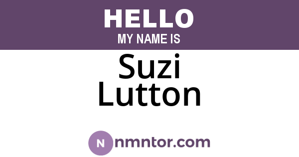 Suzi Lutton