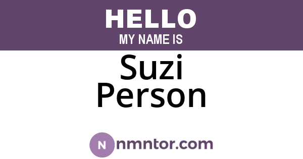 Suzi Person