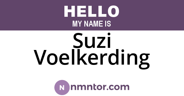 Suzi Voelkerding