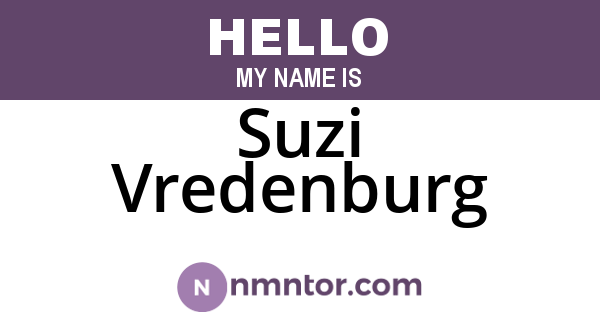 Suzi Vredenburg