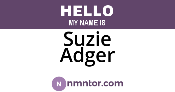 Suzie Adger