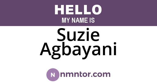 Suzie Agbayani