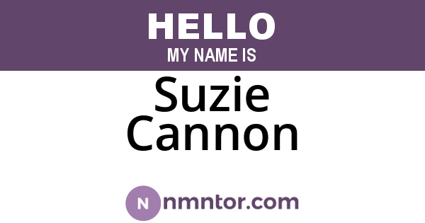 Suzie Cannon
