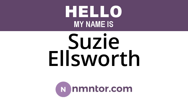 Suzie Ellsworth