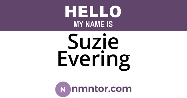 Suzie Evering