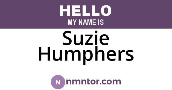 Suzie Humphers