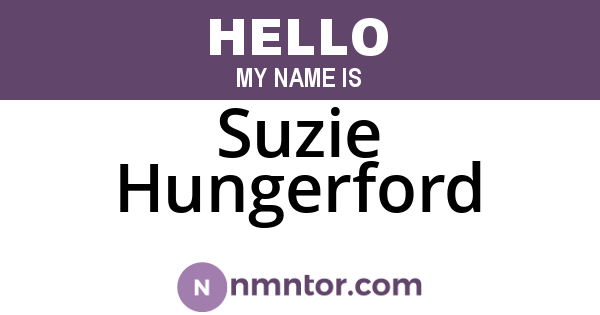 Suzie Hungerford