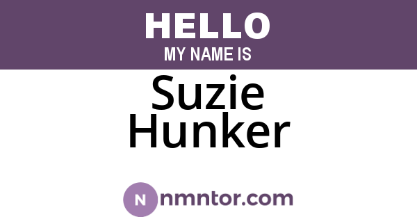 Suzie Hunker