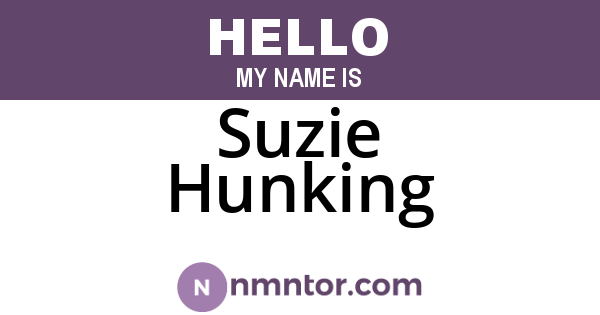 Suzie Hunking