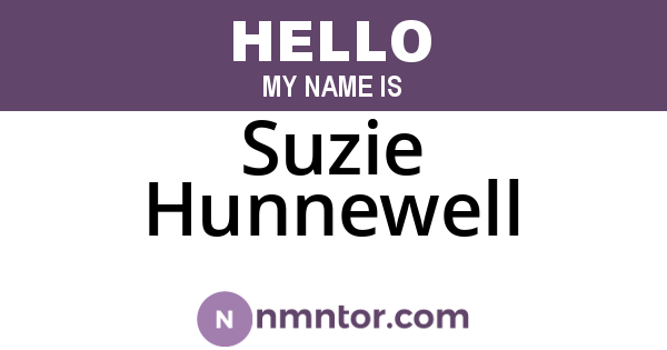 Suzie Hunnewell