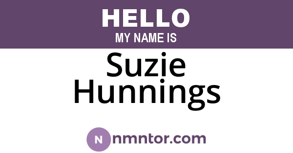 Suzie Hunnings
