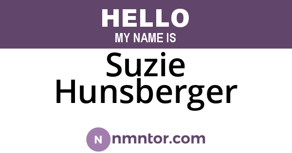 Suzie Hunsberger