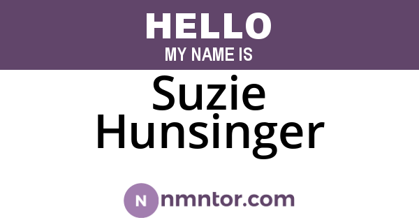 Suzie Hunsinger