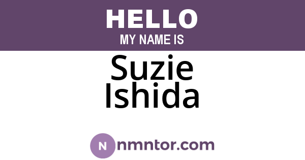 Suzie Ishida