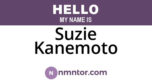 Suzie Kanemoto