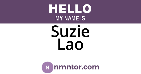 Suzie Lao