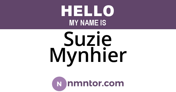 Suzie Mynhier