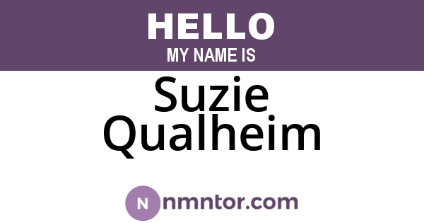Suzie Qualheim