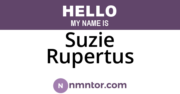 Suzie Rupertus