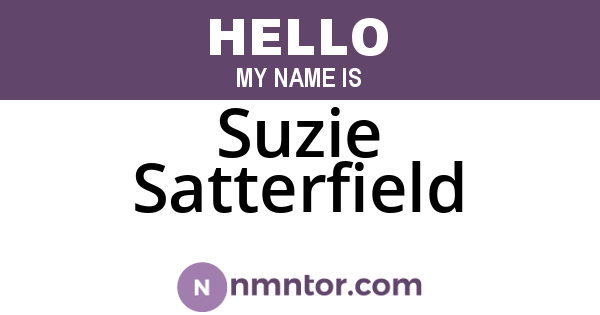 Suzie Satterfield
