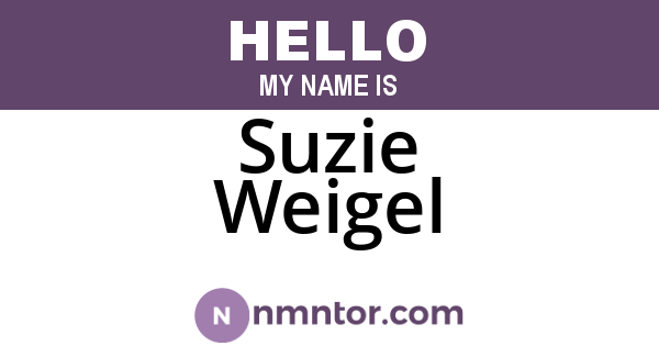 Suzie Weigel