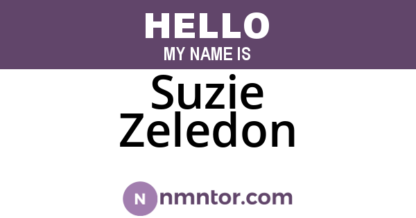 Suzie Zeledon