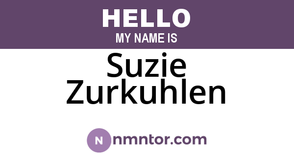 Suzie Zurkuhlen