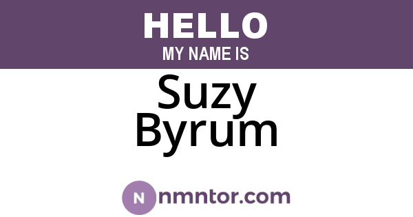 Suzy Byrum