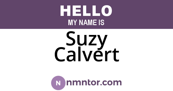 Suzy Calvert
