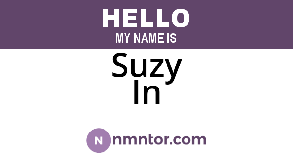 Suzy In