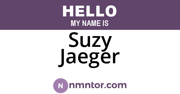 Suzy Jaeger