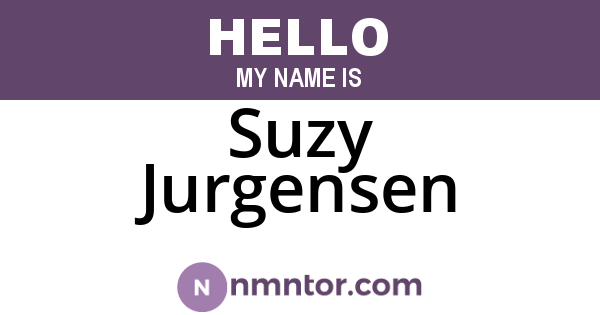 Suzy Jurgensen