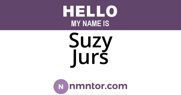 Suzy Jurs