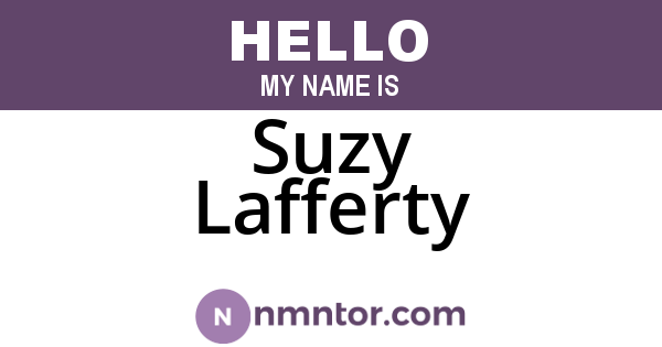 Suzy Lafferty