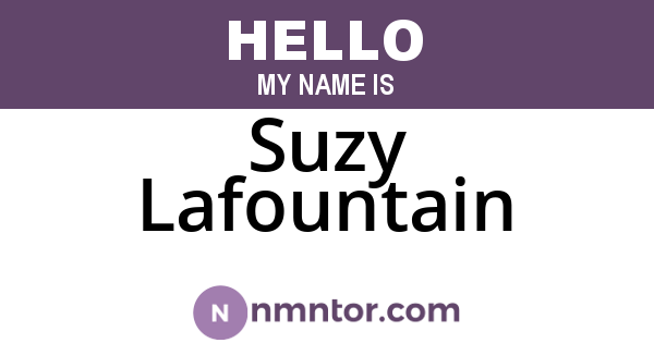 Suzy Lafountain