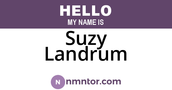 Suzy Landrum