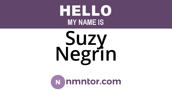 Suzy Negrin