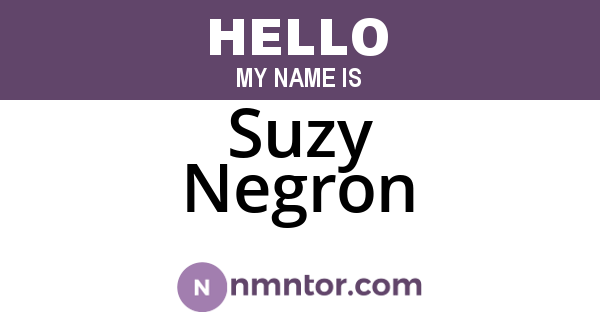 Suzy Negron