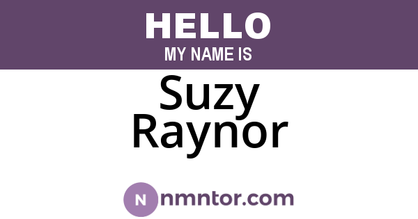 Suzy Raynor