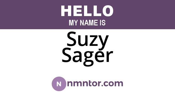 Suzy Sager