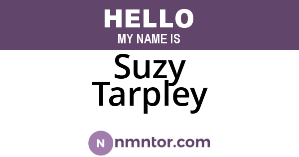 Suzy Tarpley