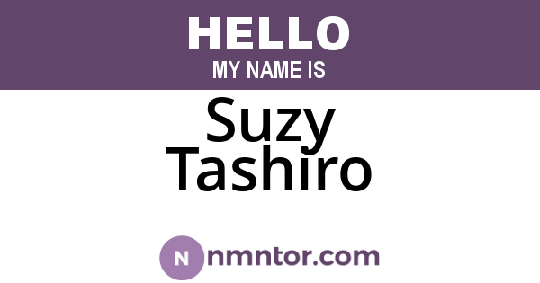 Suzy Tashiro