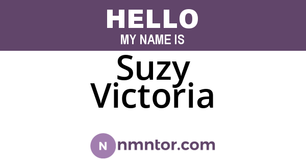 Suzy Victoria