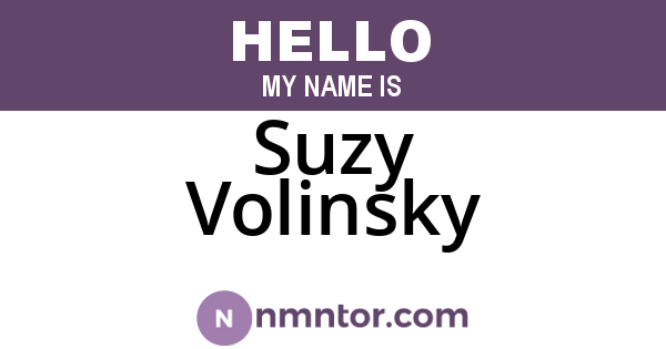 Suzy Volinsky